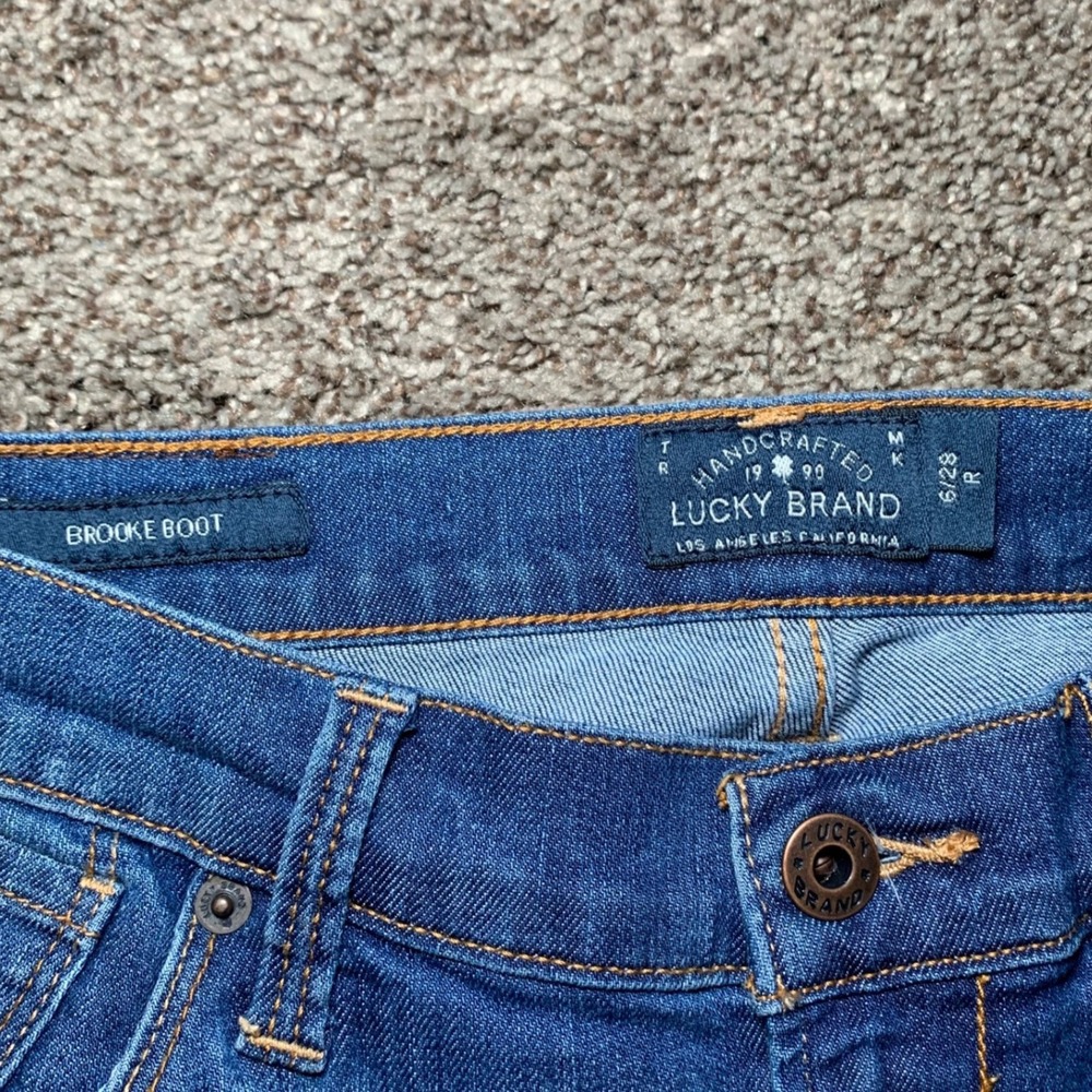 Lucky Brand Brooke Boot Jeans Womens 6/28 Medium Wash Blue Mid Rise Bootcut - Picture 2 of 12